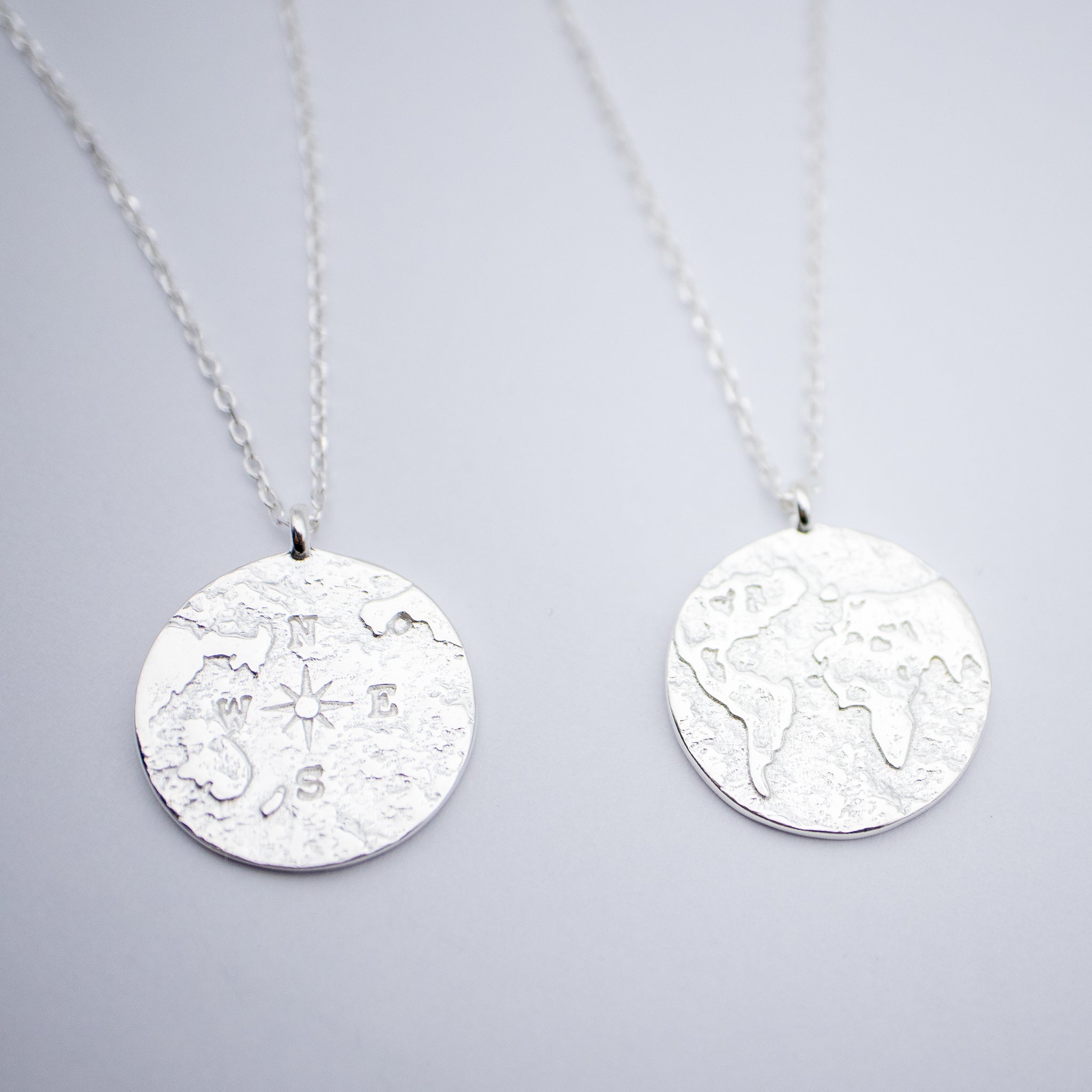 Map Double Face Necklace