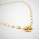 Flower Chain Choker Necklace
