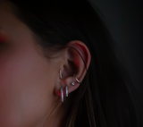 Lina Cubic Zircon Hoop Earrings 18mm