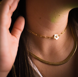 Flower Chain Choker Necklace